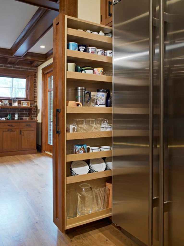 Pantry Cabinet Ideas - Pull out pantry
