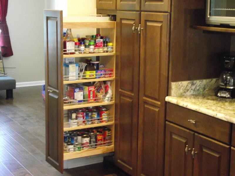 Pantry Cabinet Ideas - Pull out pantry