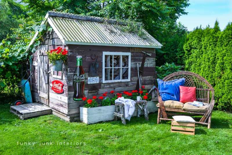 4. Rustic Garden Shed - Funky Junk Interiors