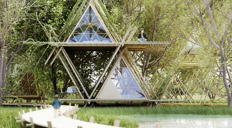 One With The Birds Badaling China - Penda Design House