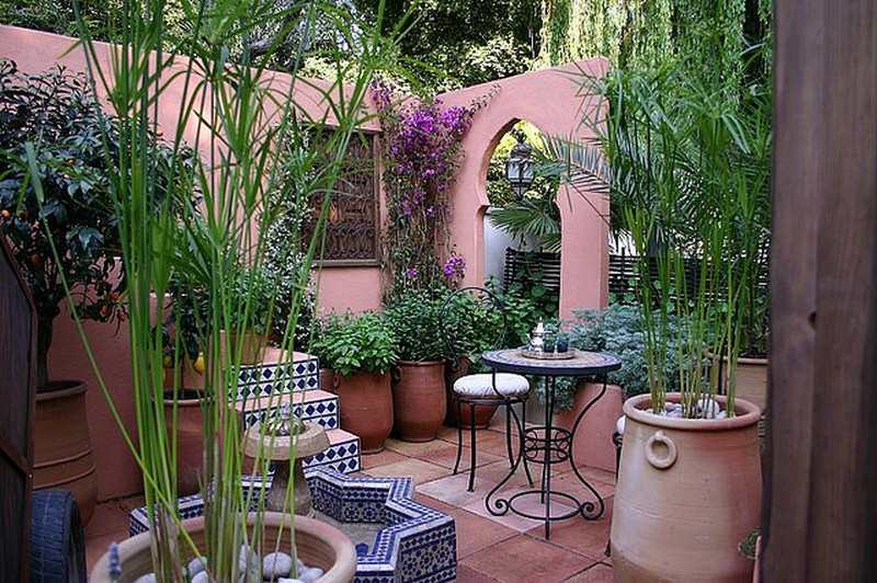 Moroccan Inspired Courtyard.
