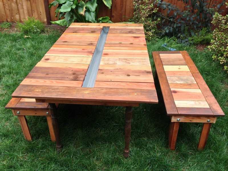 DIY Reclaimed Wood Picnic Table - Katie Jackson Woodworks