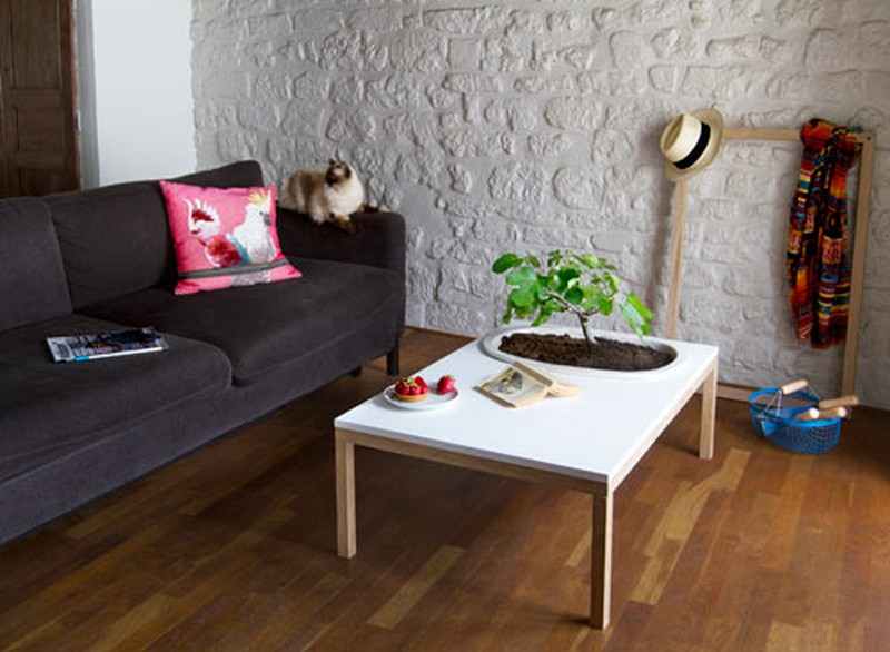 Table with Planter by Bellila - design milk