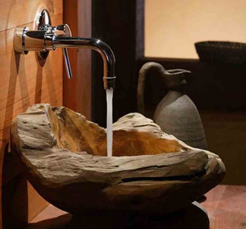 wooden sink 