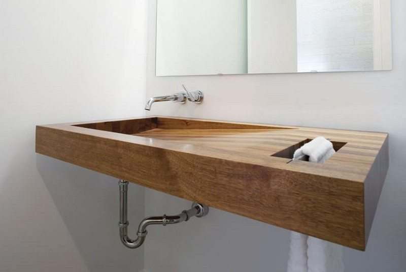 wooden sink 
