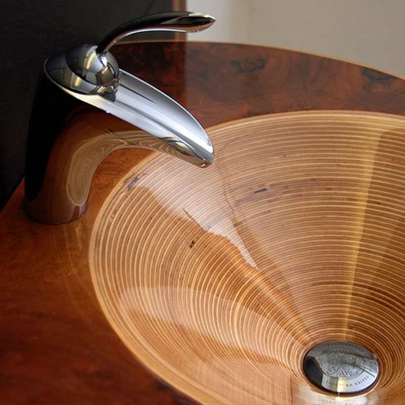 wooden sink 