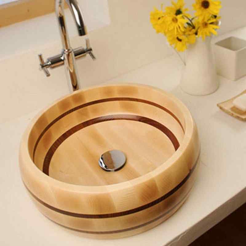 wooden sink 