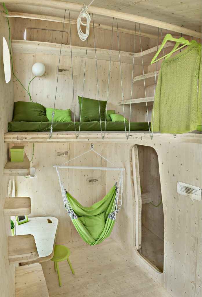 Student Housing by Tengbom - The bed area