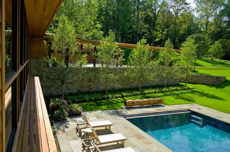 Log pool seating by Wagner Hodgson