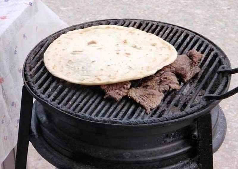 Recycled Rim BBQ Fire Pit