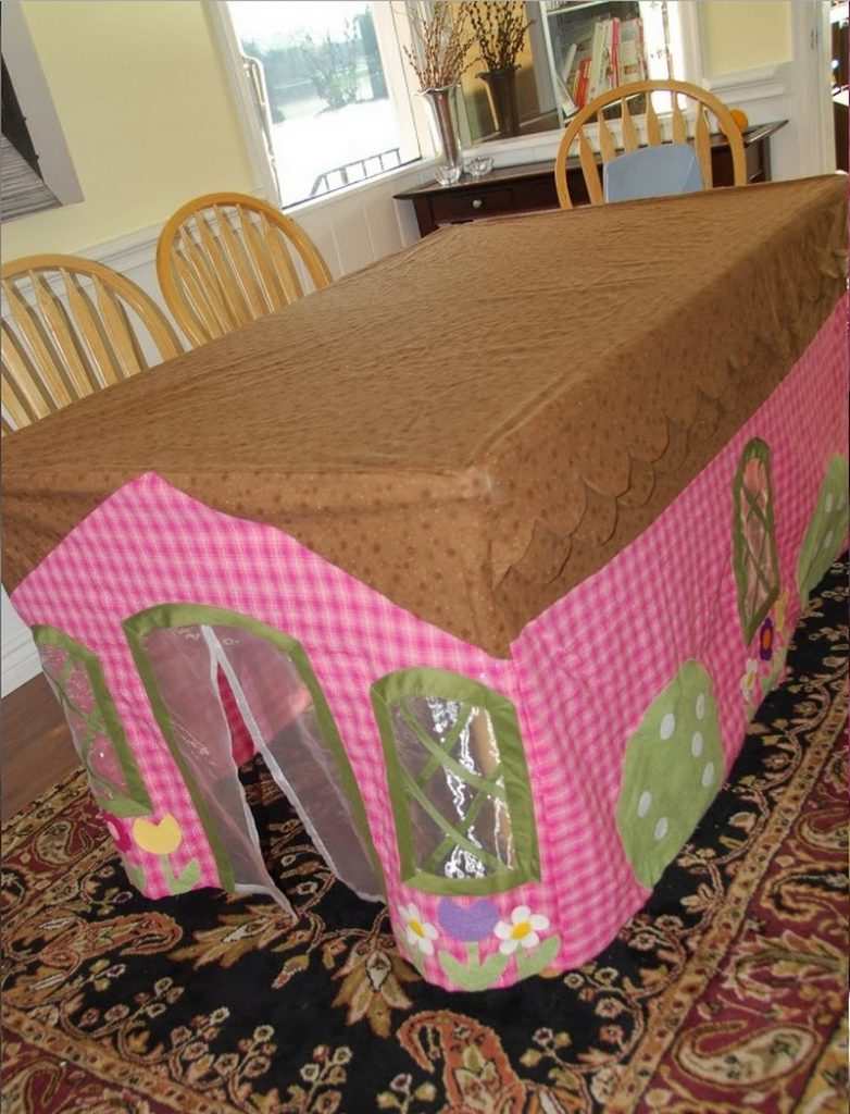 Table Cloth Fort and Tea Party