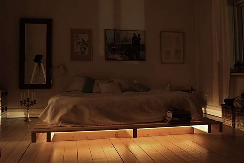 Illuminated Pallet Beds