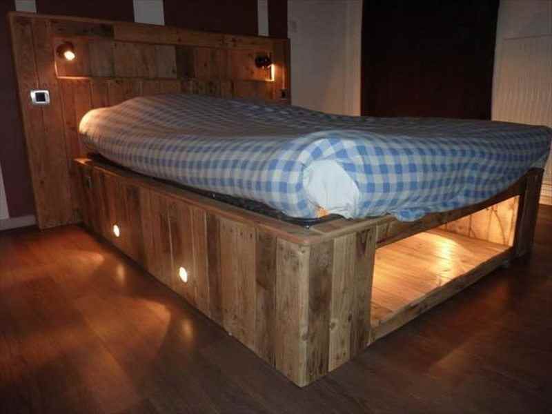 Illuminated Pallet Beds
