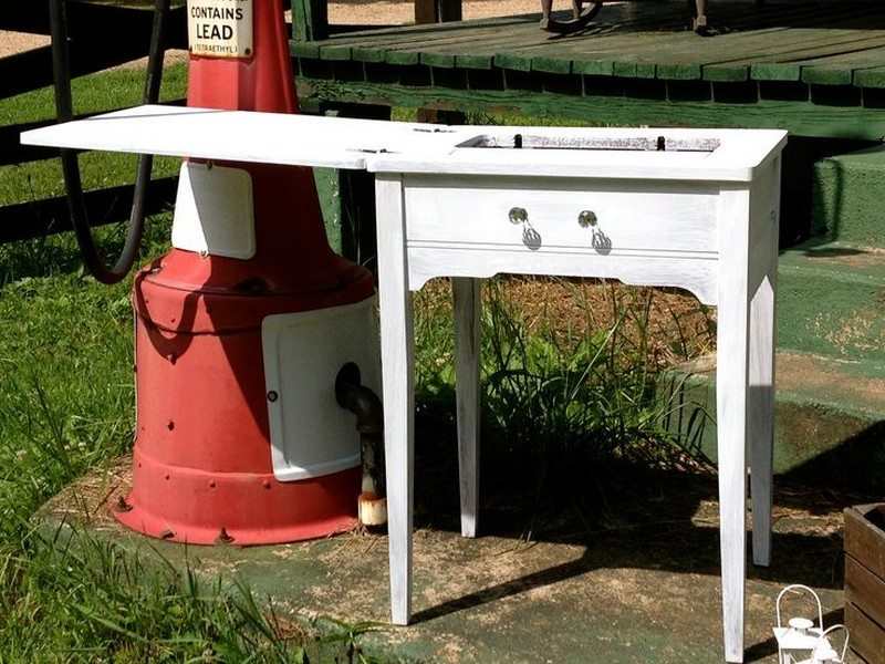 Sewing Table Machine Planter