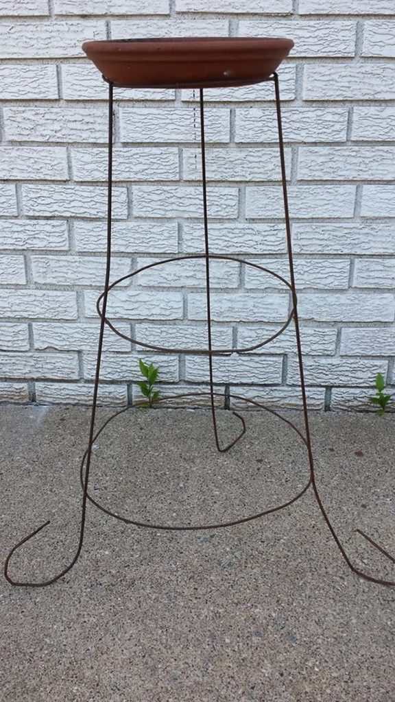 Tomato Cage Bird Bath