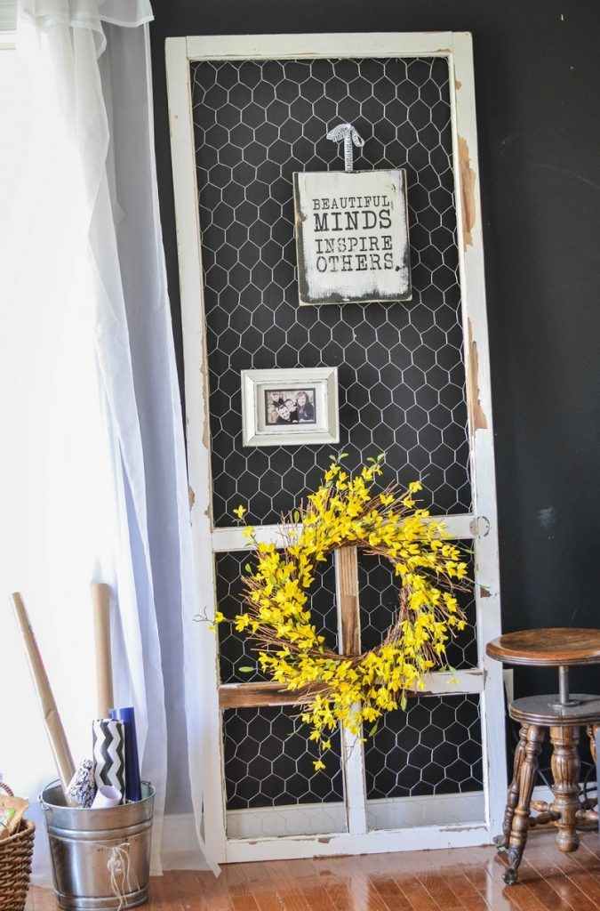 Upcycled Screen Door