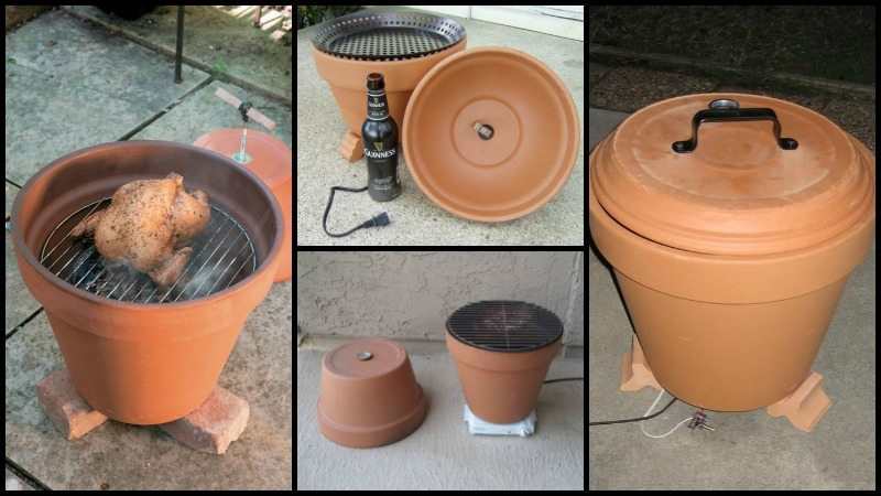 DIY Clay Pot Smoker