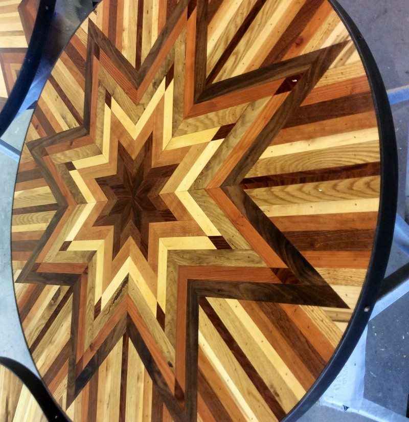 Quilt Tables from Salvaged Wood
