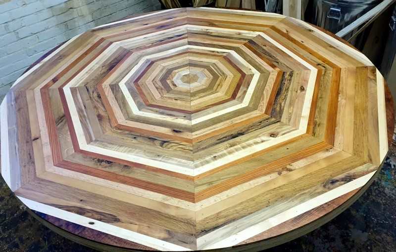 Quilt Tables from Salvaged Wood