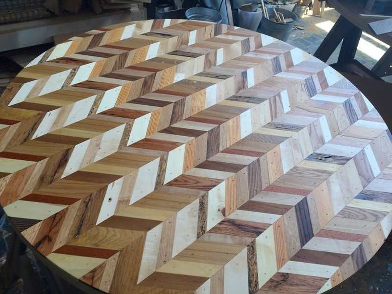 Quilt Tables from Salvaged Wood