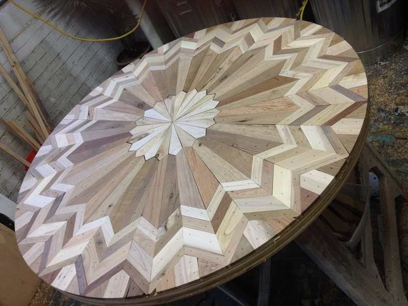 Quilt Tables from Salvaged Wood