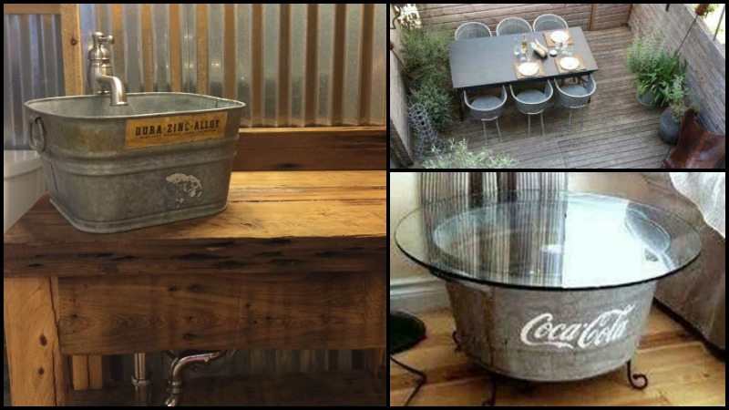 Repurposed Galvanized Buckets