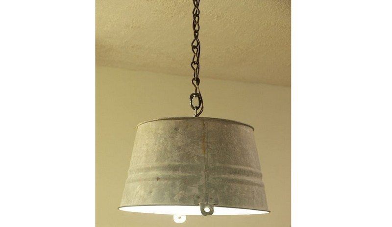 Repurposed Galvanized Buckets and Tubs