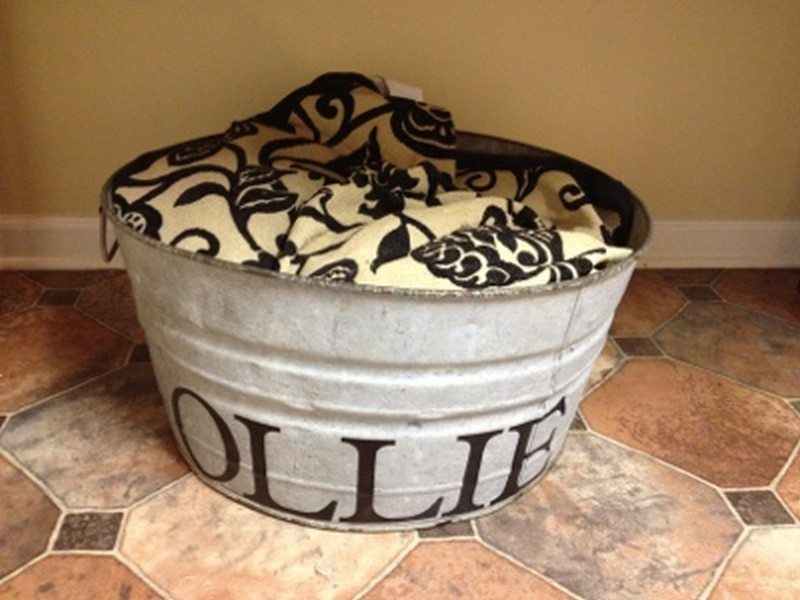 Repurposed Galvanized Buckets and Tubs