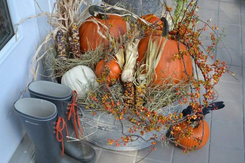 Repurposed Galvanized Buckets and Tubs