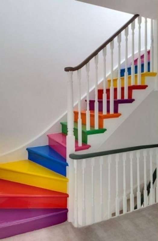 Colorful stairs