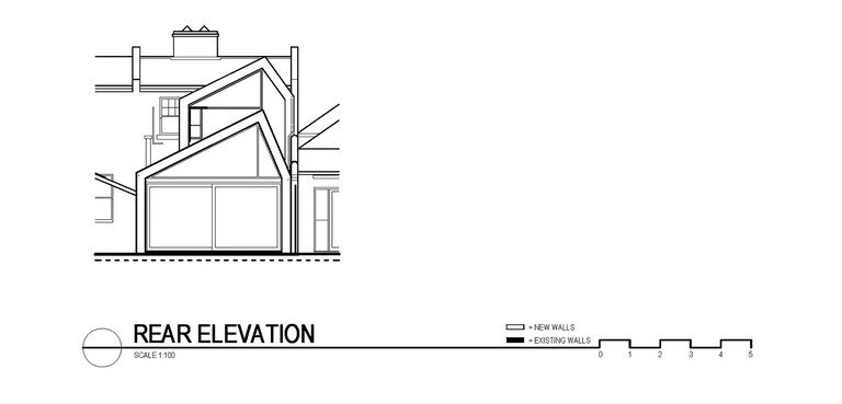Drawing: The Big Little House in Fitzroy North, VIC, Australia