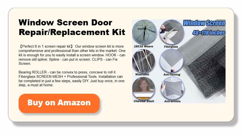 Window Screen Door Repair_Replacement Kit