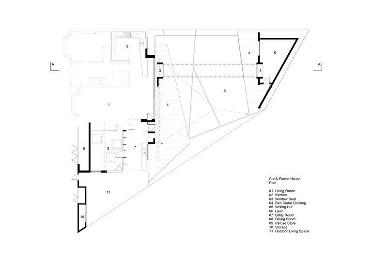 Drawing of the Cut and Frame Grange Park, London N21, United Kingdom