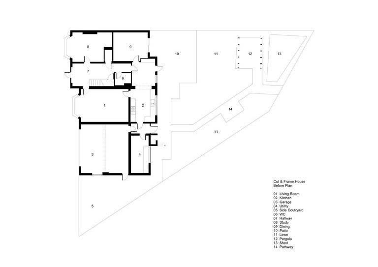 Drawing of the Cut and Frame Grange Park, London N21, United Kingdom