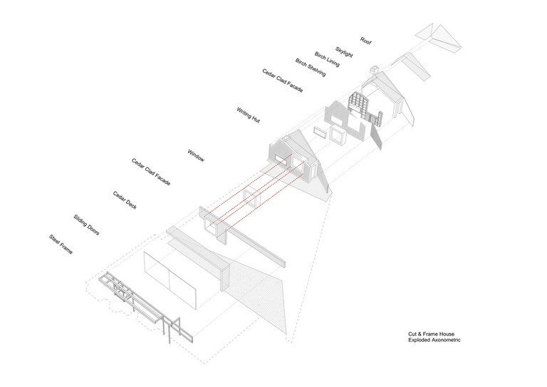Drawing of the Cut and Frame Grange Park, London N21, United Kingdom
