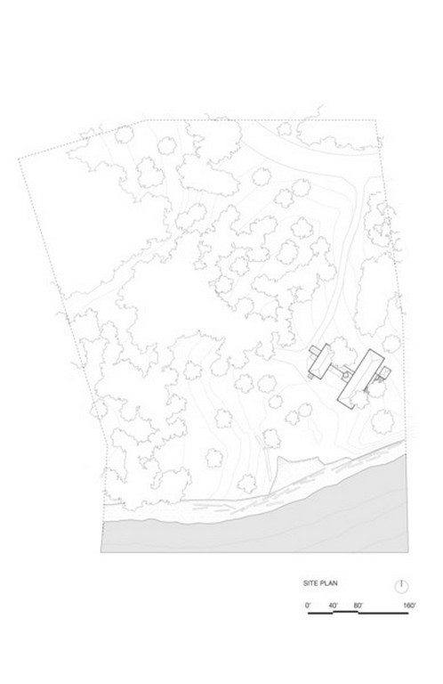 Drawing of the Cabin at Longbranch