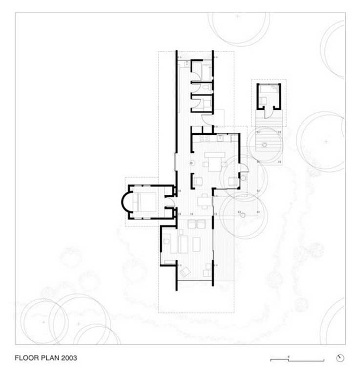 Drawing of the Cabin at Longbranch
