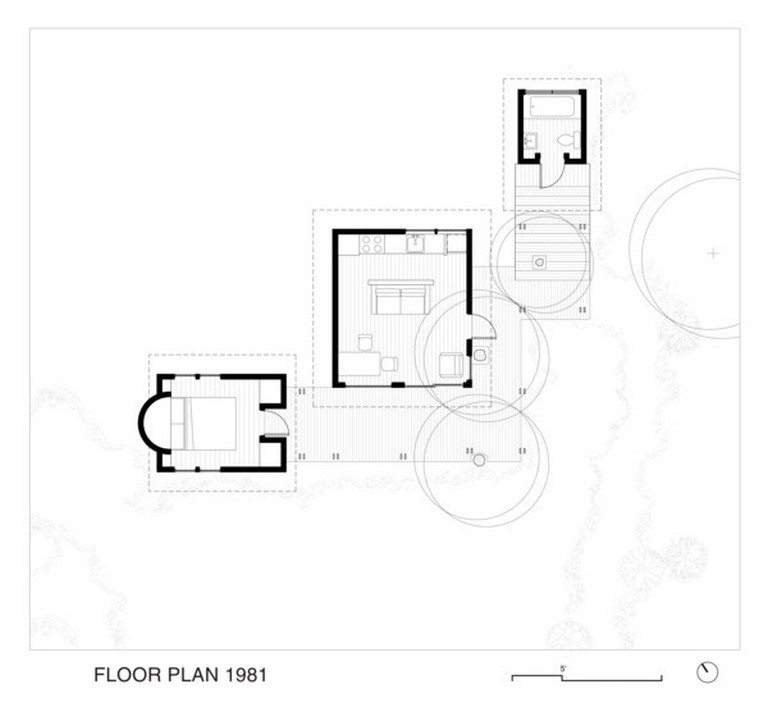 Drawing of the Cabin at Longbranch