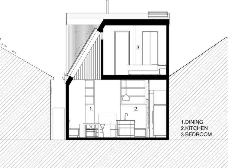 Drawing: A Small Residence in Hawthorn VIC, Australia