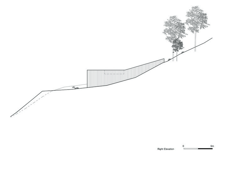 Drawing Tilt Roof House in South Korea