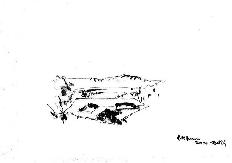 drawing: Tilt Roof House in South Korea