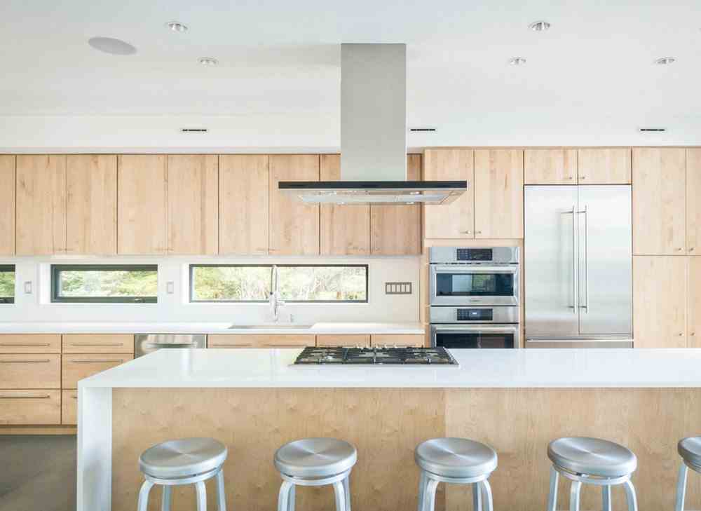 The interiors of the house give off that beachy vibe.