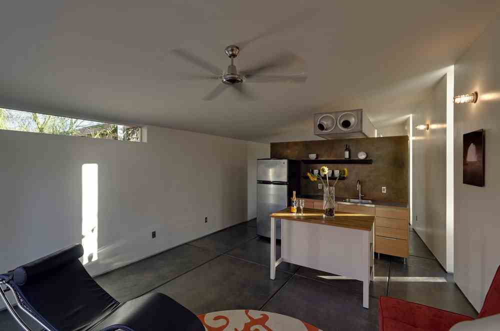 Minimal, fuss-free, and simple living is the prevailing theme of the house.