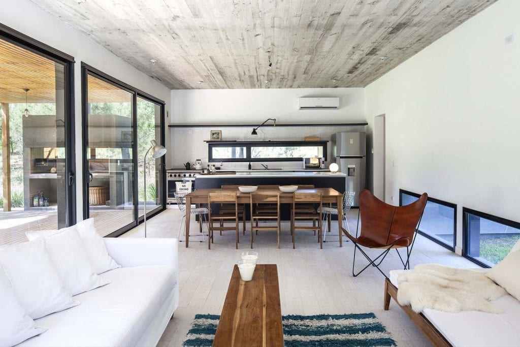 The interiors are bright, relaxing, and homey.