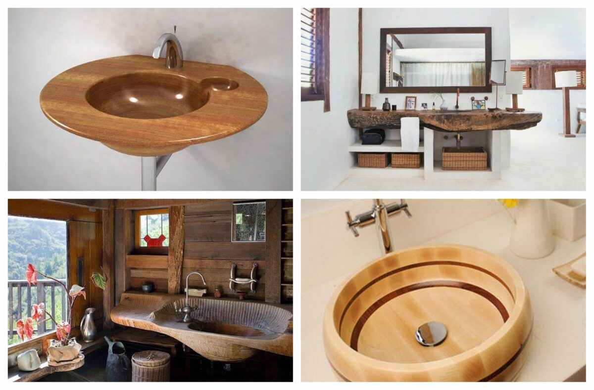 wooden sink 