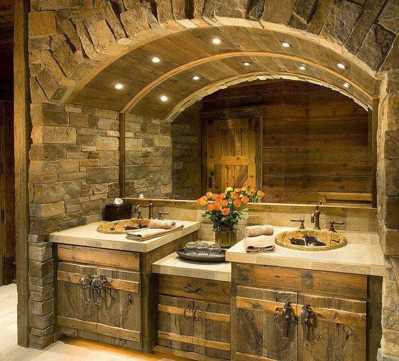 rustic bathroom design