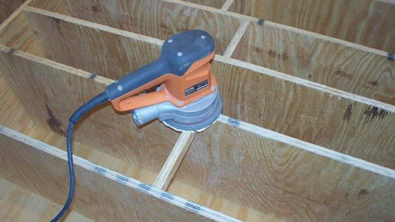 Food Cabinet - Sanding