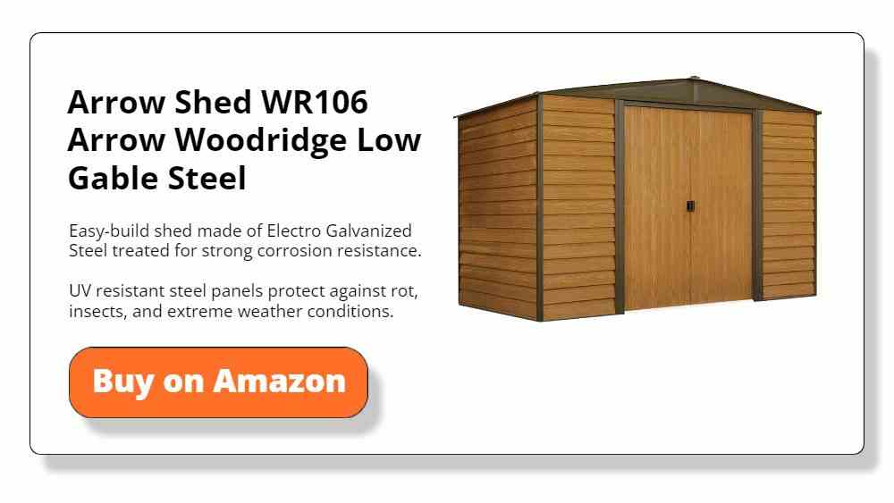 Arrow Shed WR106 Arrow Woodridge Low gable Steel