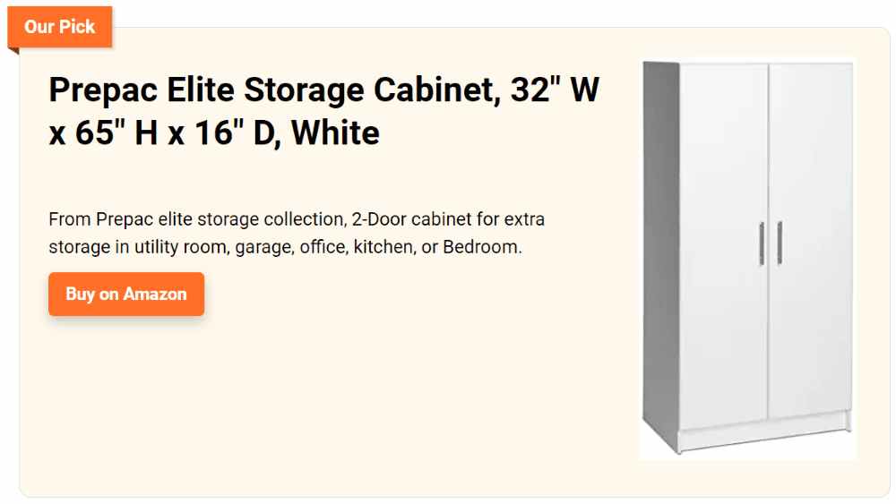 prepac elite storage cabinet