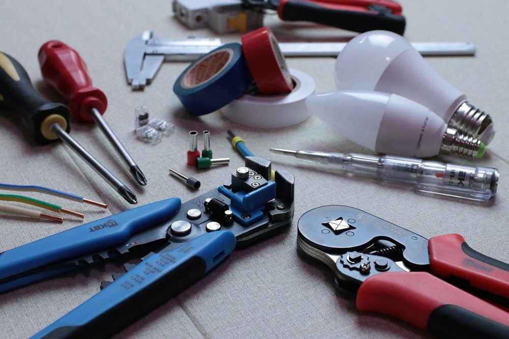 Tools for basic electrical tasks. 